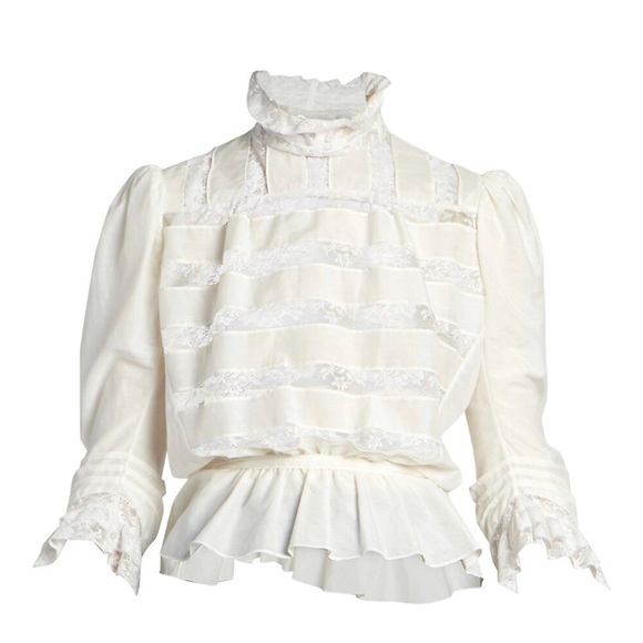 NWT Marc Jacob’s The Marchive Victorian Lace Silk-Blend Blouse Size 2 - Picture 6 of 7